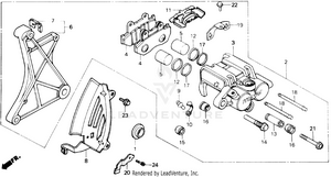 Rear Brake Caliper Schematic