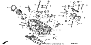 Rear Cylinder Head Schematic