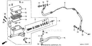 Clutch Master Cylinder Schematic