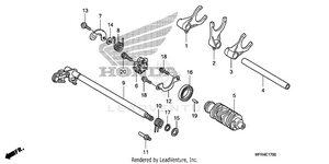 Gearshift Drum Schematic