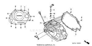 Right Crankcase Cover (2) Schematic