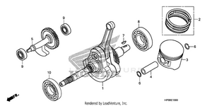 Crankshaft + Piston Schematic
