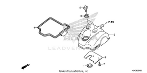 Cylinder Head Cover Schematic