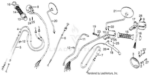 Handle Lever + Cable + Switch Schematic