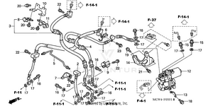 Front Brake Hose (abs) Schematic