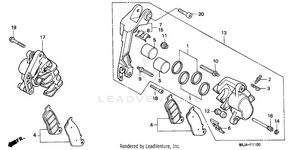 Front Brake Caliper (1) Schematic