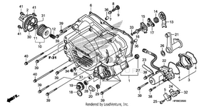 Front Crankcase Cover (trx500fe/fpe) Schematic