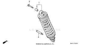 Rear Shock Asborber Schematic