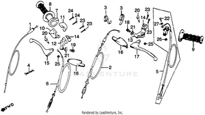Handle Lever + Switch + Cable Schematic