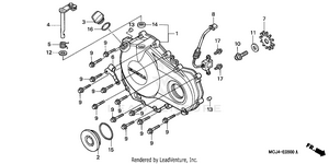 Right Crankcase Cover Schematic