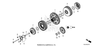 Clutch (crf1100d/d4) Schematic