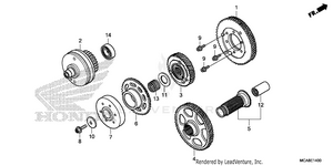 Primary Drive Gear Schematic