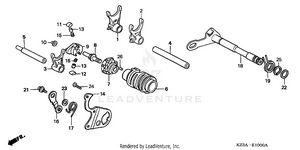 Gearshift Drum Schematic