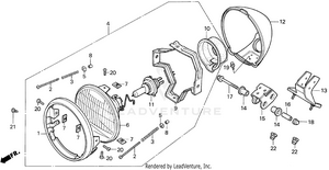 Vt1100c Headlight 95-96 Schematic
