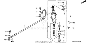 Rear Brake Master Cylinder Schematic