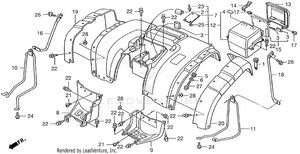 Rear Fender Schematic
