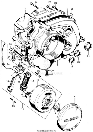 Crankcase + Alternator Schematic
