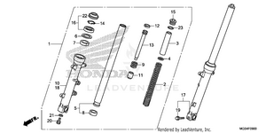 Front Fork Schematic