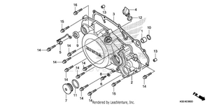 Right Crankcase Cover Schematic