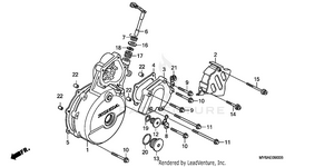 Left Crankcase Cover Schematic