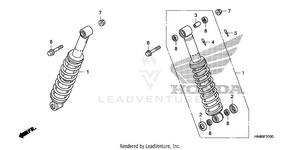Rear Shock Absorber Schematic