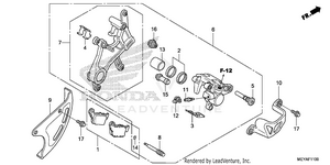 Rear Brake Caliper Schematic