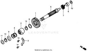 Kick Starter Spindle Schematic