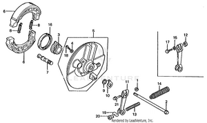Front Brake Panel Schematic