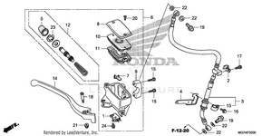 Front Brake              Mastercylinder Schematic