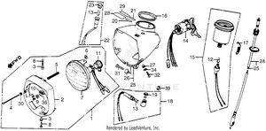 Headlight + Speedometer Schematic