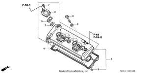 Cylinder Head Cover Schematic