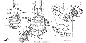 Cylinder Head ('03-'04) Schematic