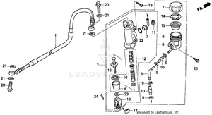 Rear Brake Master Cylinder Schematic