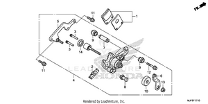 Parking Brake Caliper Schematic