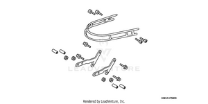 Front Fender Rail        (chrome) Schematic