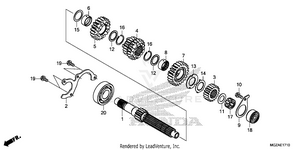 Transmission (mainshaft) Schematic