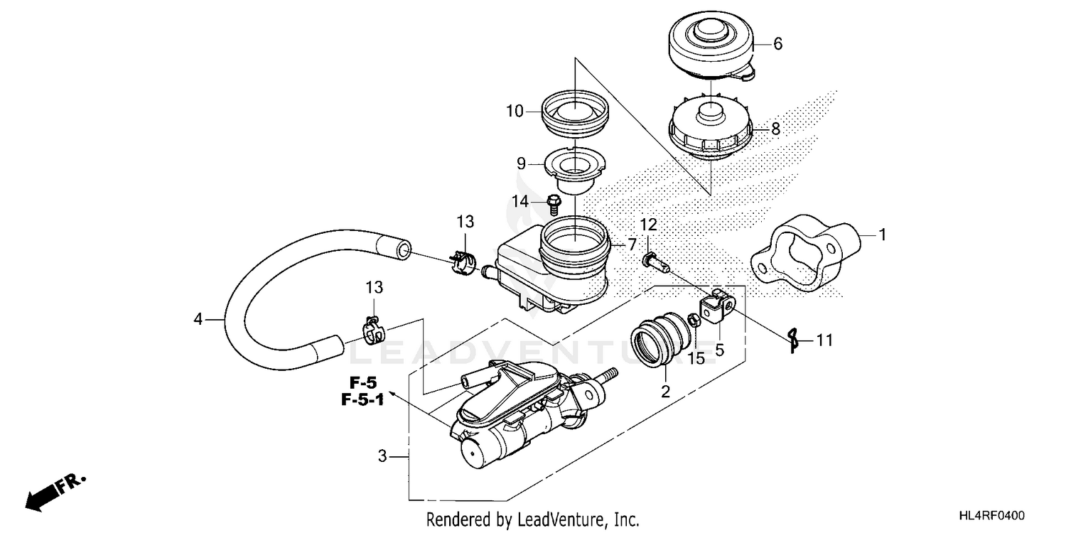 FRONT BRAKE MASTER       CYLINDER