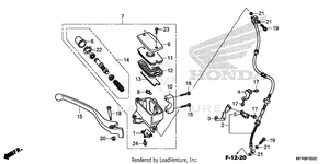 Front Brake Master       Cylinder (1) Schematic