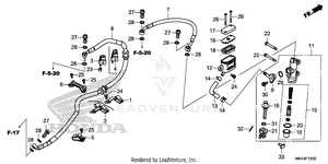 Rear Brake Master        Cylinder Schematic