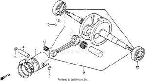 Crankshaft + Piston Schematic