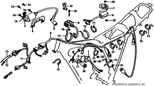 Wire Harness + Ignition Coil + C.d.i. Unit Schematic