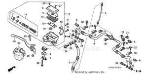 Front Brake Master Cylinder Schematic