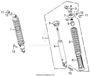 Rear Shock Absorber Schematic