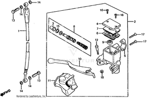 Front Brake Master Cyl. Schematic