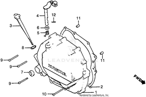 Right Crankcase Cover Schematic