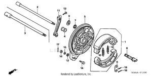 Rear Brake Panel Schematic