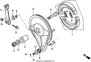 Rear Brake Panel Schematic