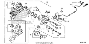 Rear Brake Caliper Schematic