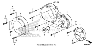 Right Crankcase Cover Schematic