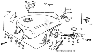 Fuel Tank 85-86 Schematic